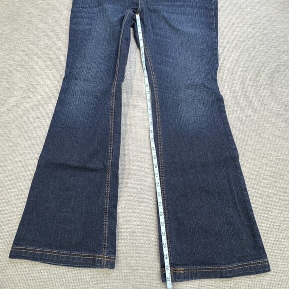 Cinch Lynden Womens Size 32/12R Blue Flared Jeans High Rise Dark Wash Cowgirl - Picture 13 of 15
